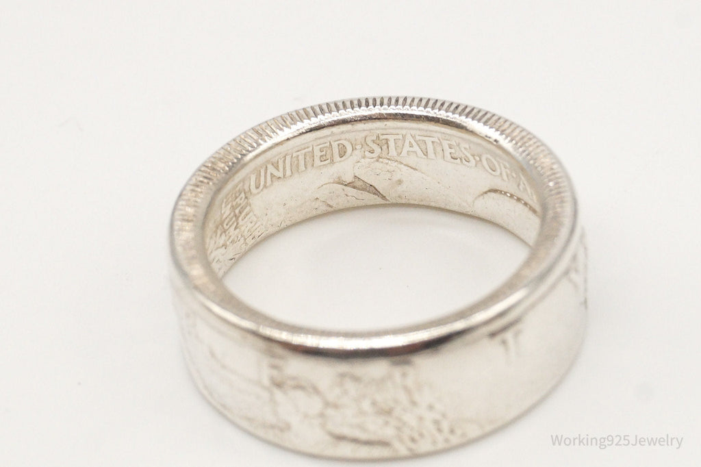 Vintage 1942 Half Dollar Silver Ring - Size 9 | Jewelry > Rings | Wiccan Center