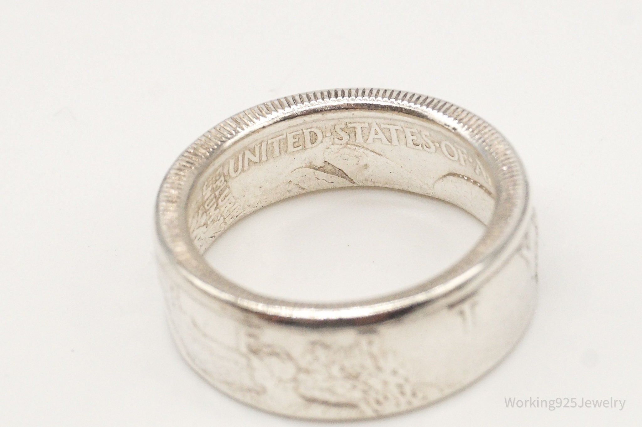 Vintage 1942 Half Dollar Silver Ring - Size 9 | Jewelry > Rings | Wiccan Center