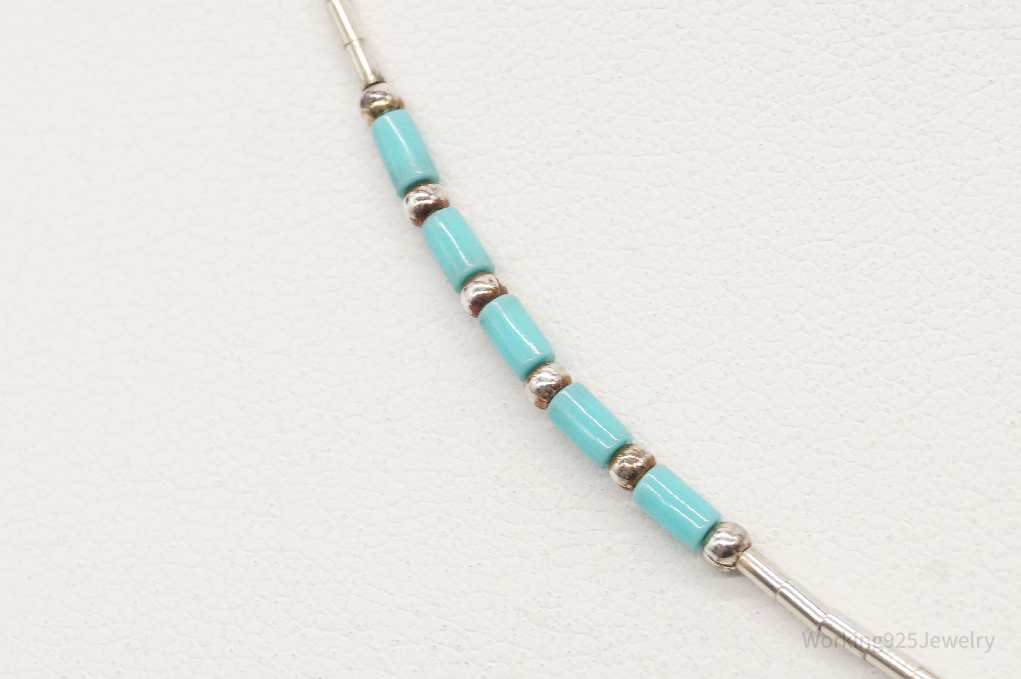 Vintage Native America Turquoise Dancing Kokopelli Sterling Silver Necklace | Jewelry > Necklaces > Pendants | Wiccan Center