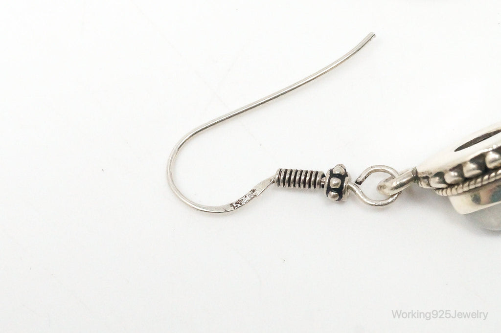 Vintage Moonstone Bali Style Sterling Silver Earrings | Jewelry > Earrings | Wiccan Center