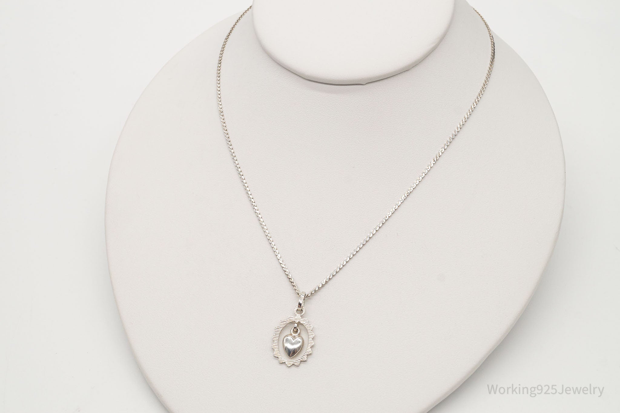 Vintage Modernist Heart 835S Silver Necklace | Jewelry > Necklaces > Pendants | Wiccan Center