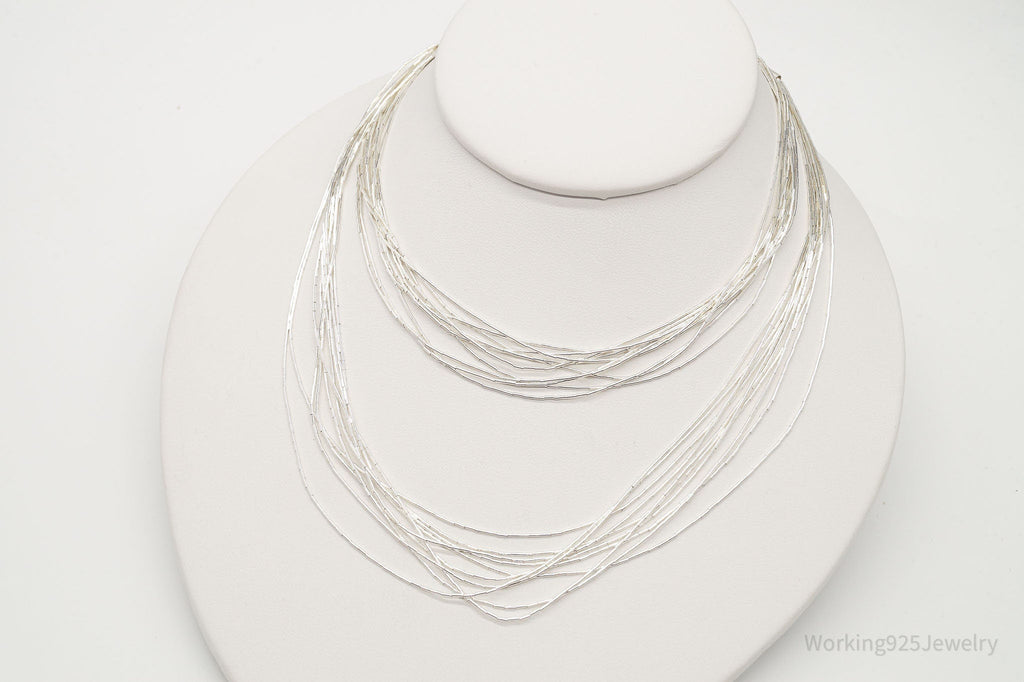 Vintage Native American Sterling Silver Bead Necklace 30" | Jewelry > Necklaces | Wiccan Center