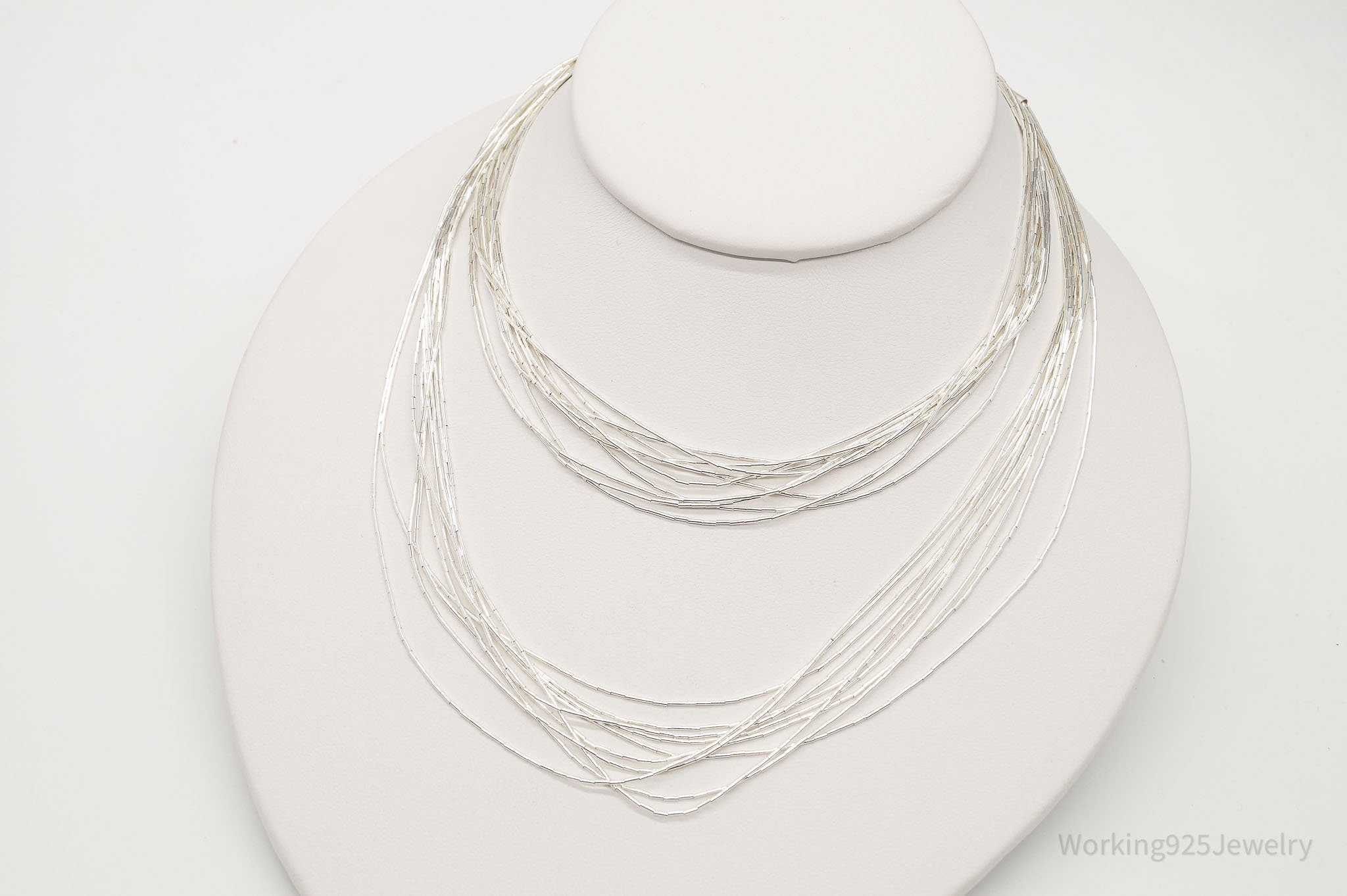 Vintage Native American Sterling Silver Bead Necklace 30" | Jewelry > Necklaces | Wiccan Center
