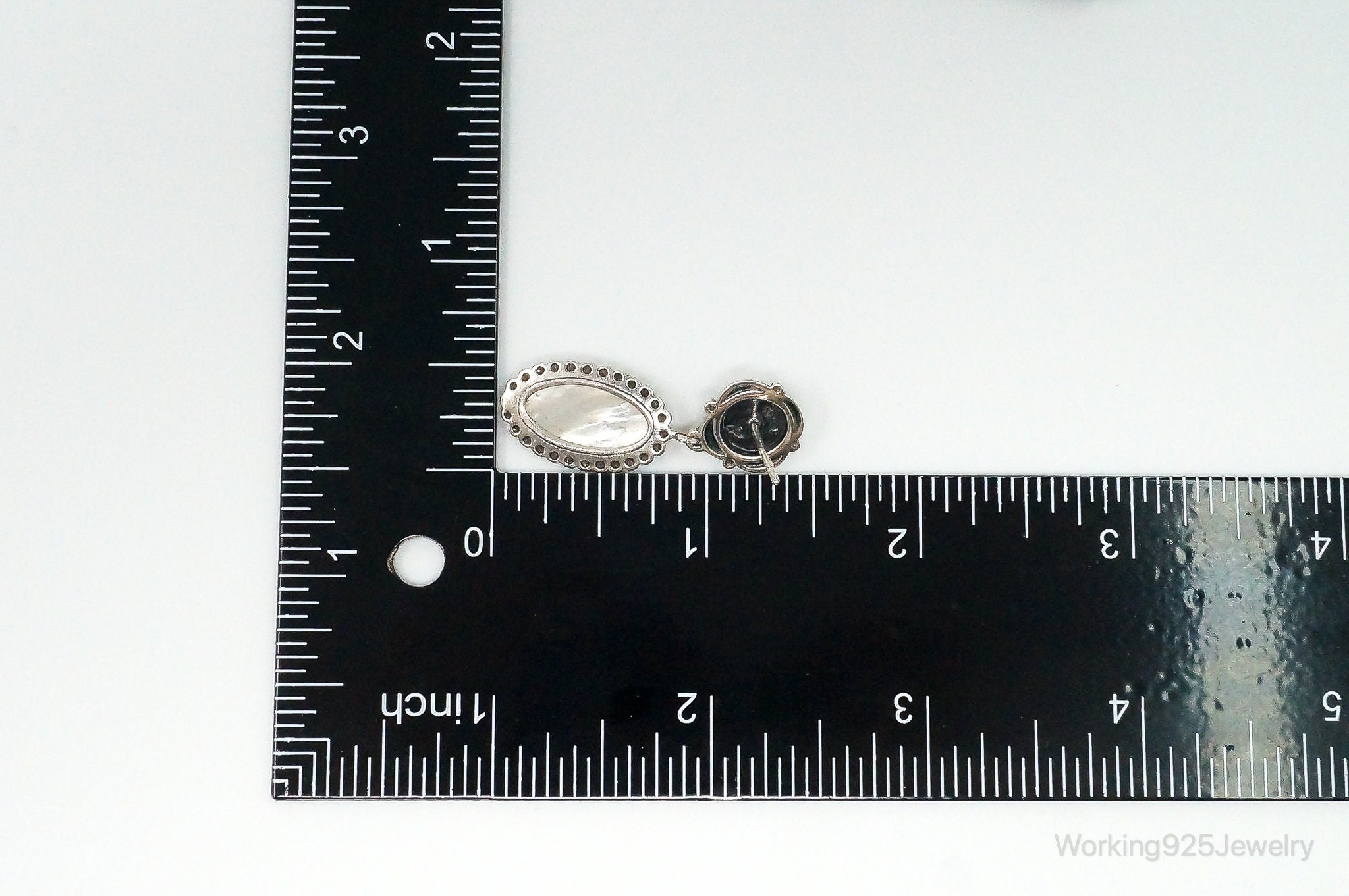 Native Carolyn Pollack Relios Grey Moonstone Mother Of Pearl S. Silver Earrings | Jewelry > Earrings | Wiccan Center