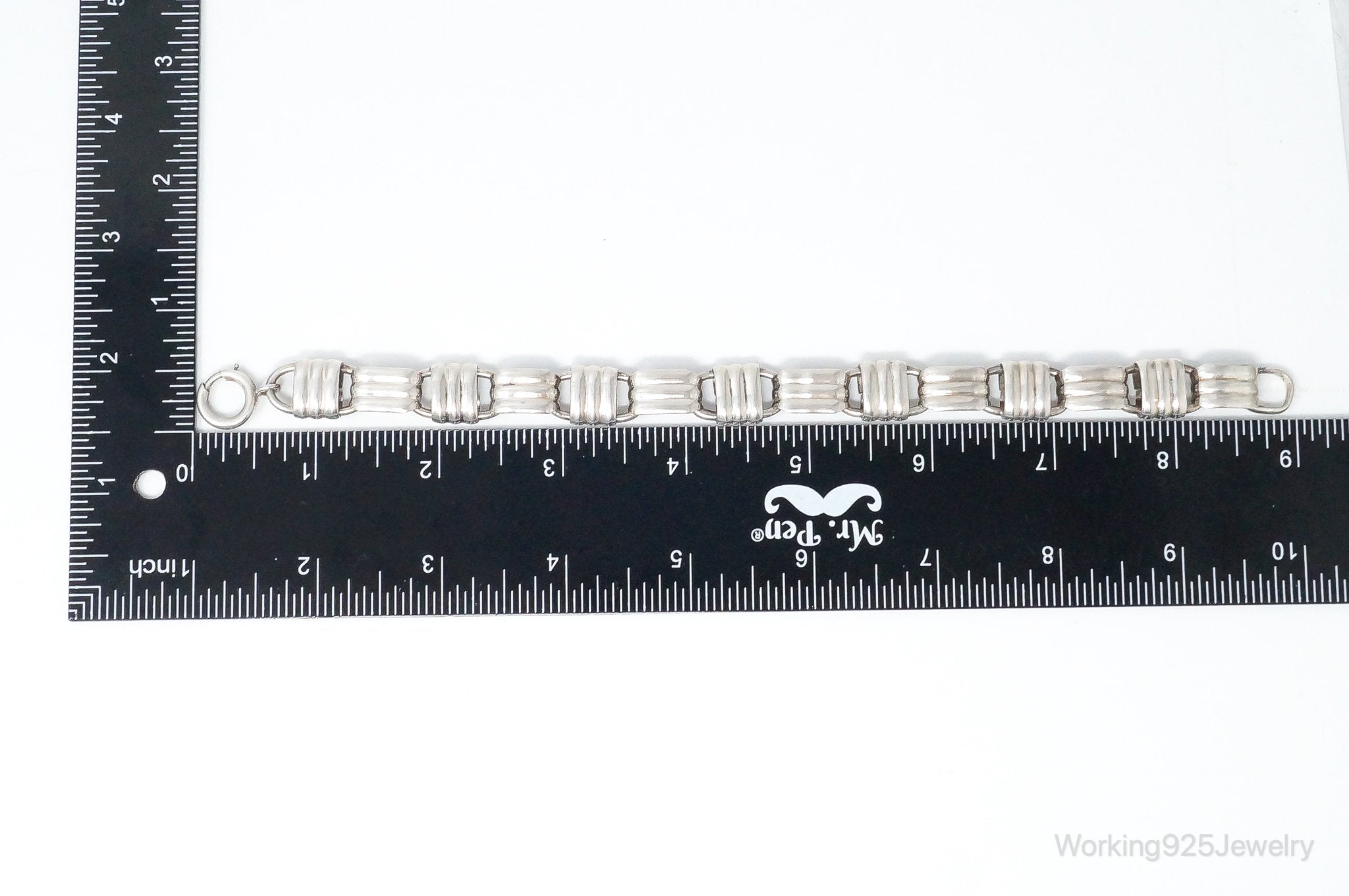 Vintage Designer Napier Modern Large Links Sterling Silver Bracelet | Jewelry > Bracelets | Wiccan Center