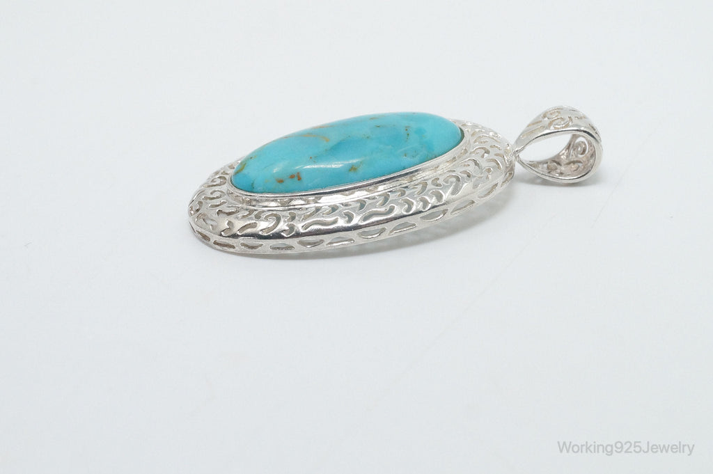 Vintage Desert Rose Trading Co Turquoise Sterling Silver Necklace Pendant | Jewelry > Necklaces > Pendants | Wiccan Center
