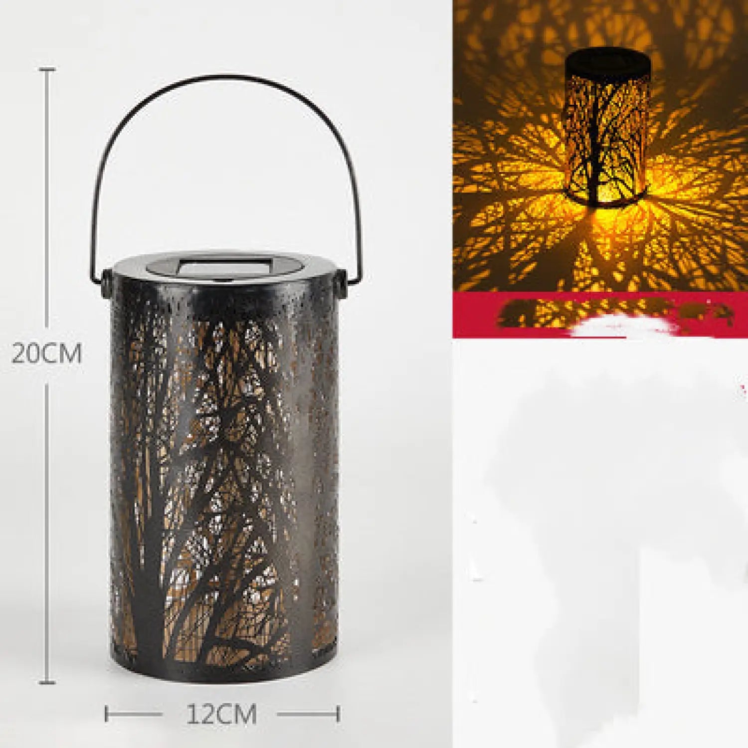 Decorative Outdoor Lamp for Patio with Projection Lighting | Solar Light | Wiccan Center