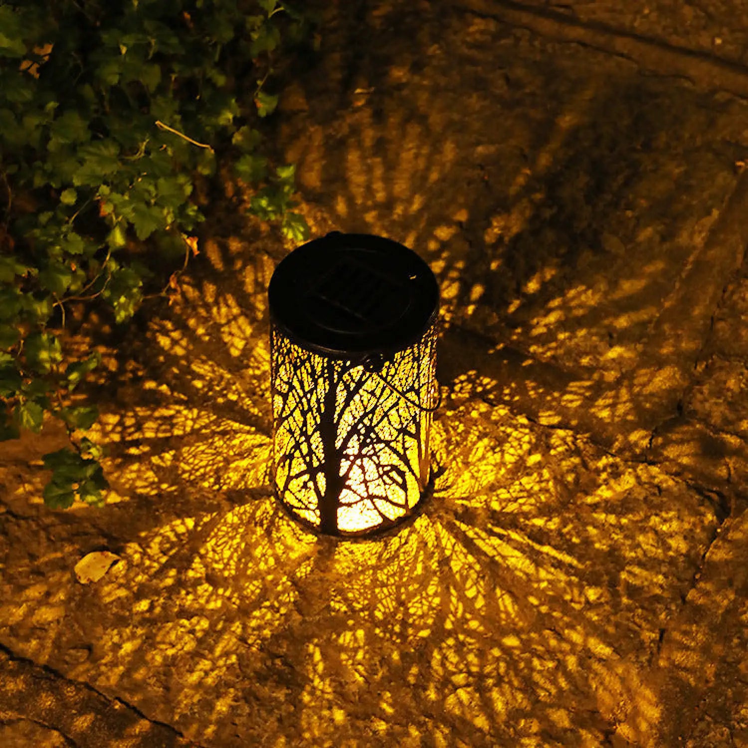 Decorative Outdoor Lamp for Patio with Projection Lighting | Solar Light | Wiccan Center