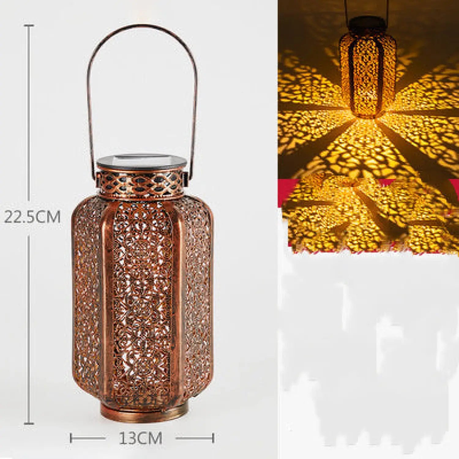 Decorative Outdoor Lamp for Patio with Projection Lighting | Solar Light | Wiccan Center