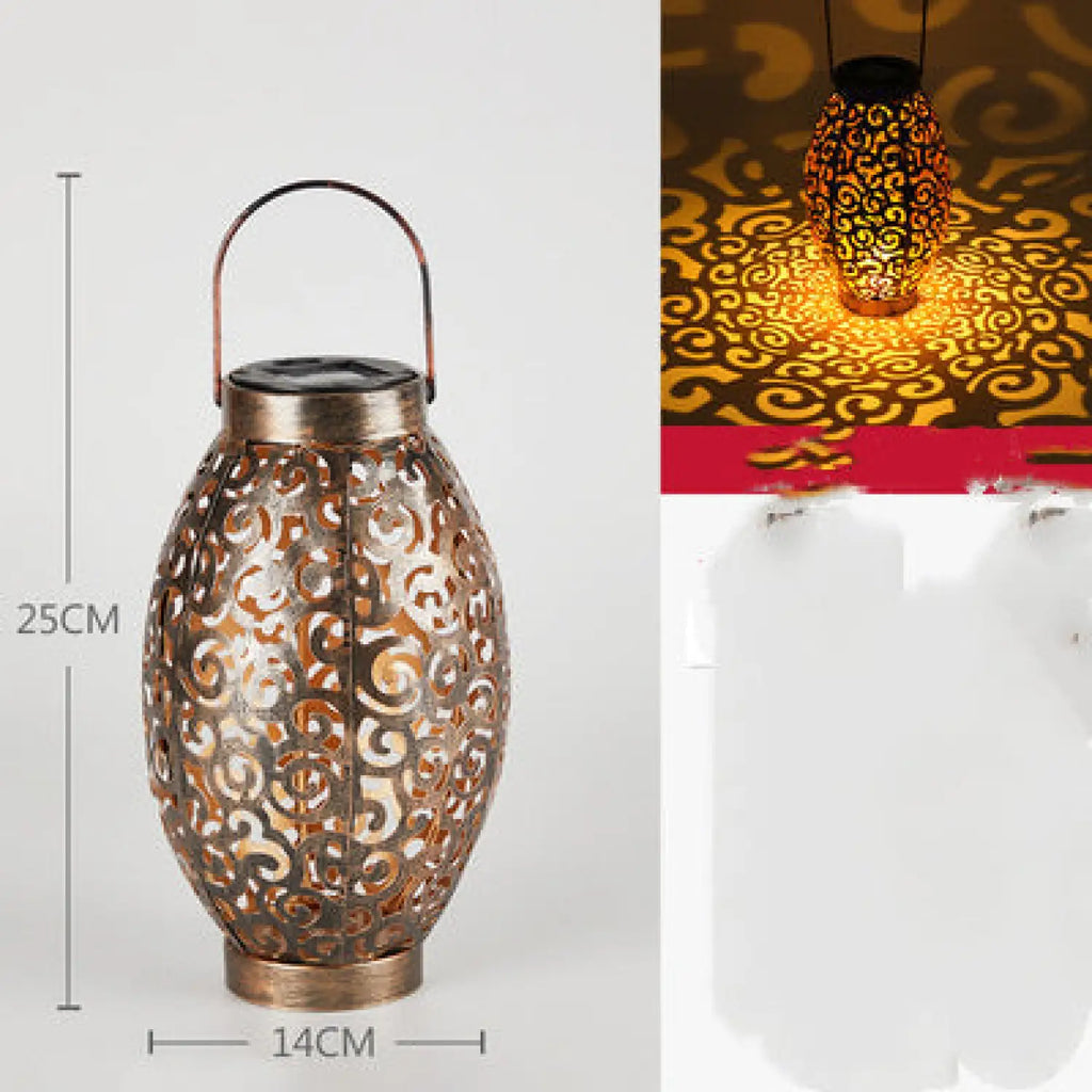Decorative Outdoor Lamp for Patio with Projection Lighting | Solar Light | Wiccan Center