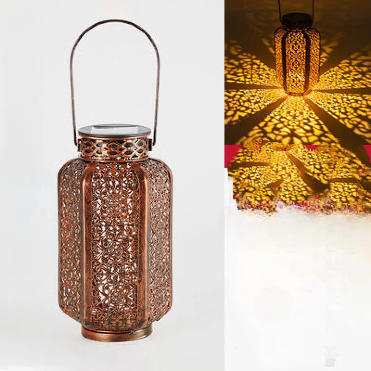 Decorative Outdoor Lamp for Patio with Projection Lighting | Solar Light | Wiccan Center