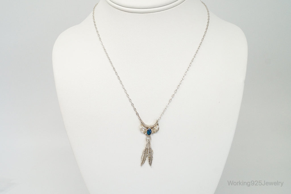 Vintage Native American Unsigned Abalone Shell Sterling Silver Necklace | Jewelry > Necklaces > Pendants | Wiccan Center