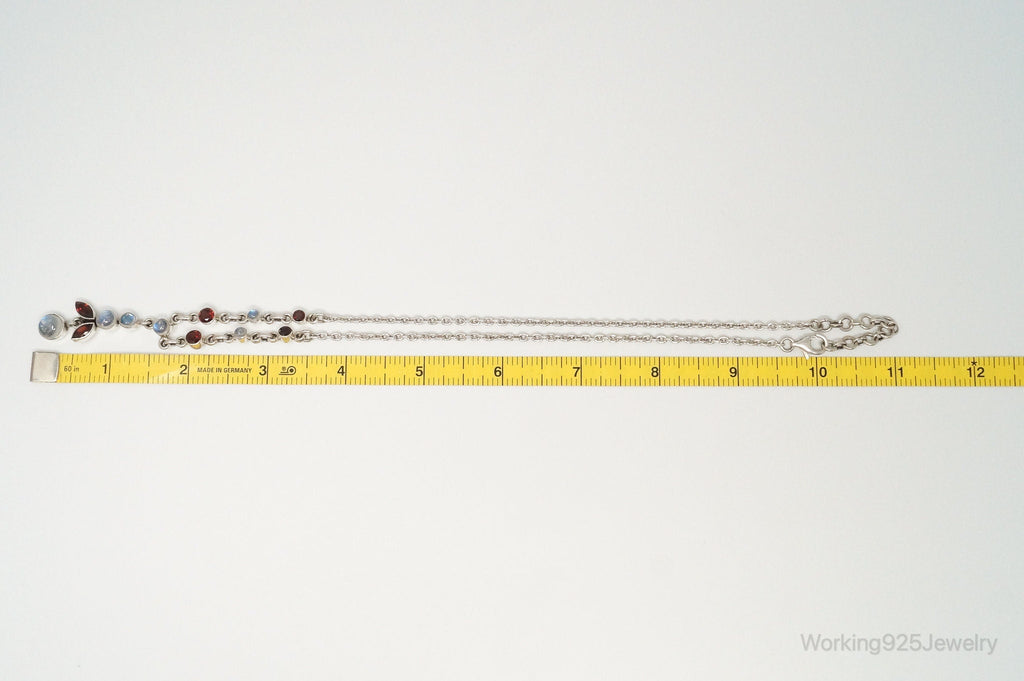 Designer Nicky Butler Moonstone Garnet Sterling Silver Necklace | Jewelry > Necklaces > Pendants | Wiccan Center