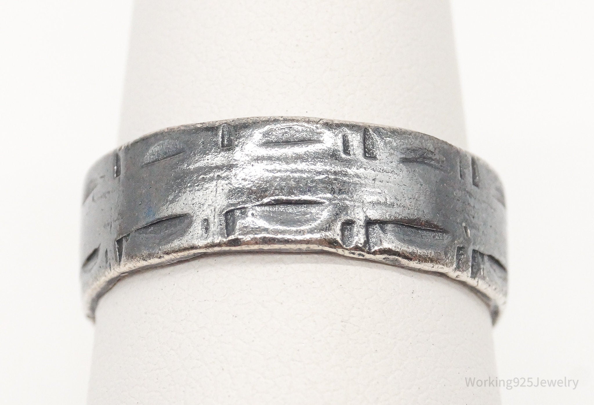 Antique Sterling Silver Band Ring - Size 7 | Jewelry > Rings | Wiccan Center