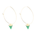 Delphi Green Agate Charm Earrings | Earrings | Wiccan Center