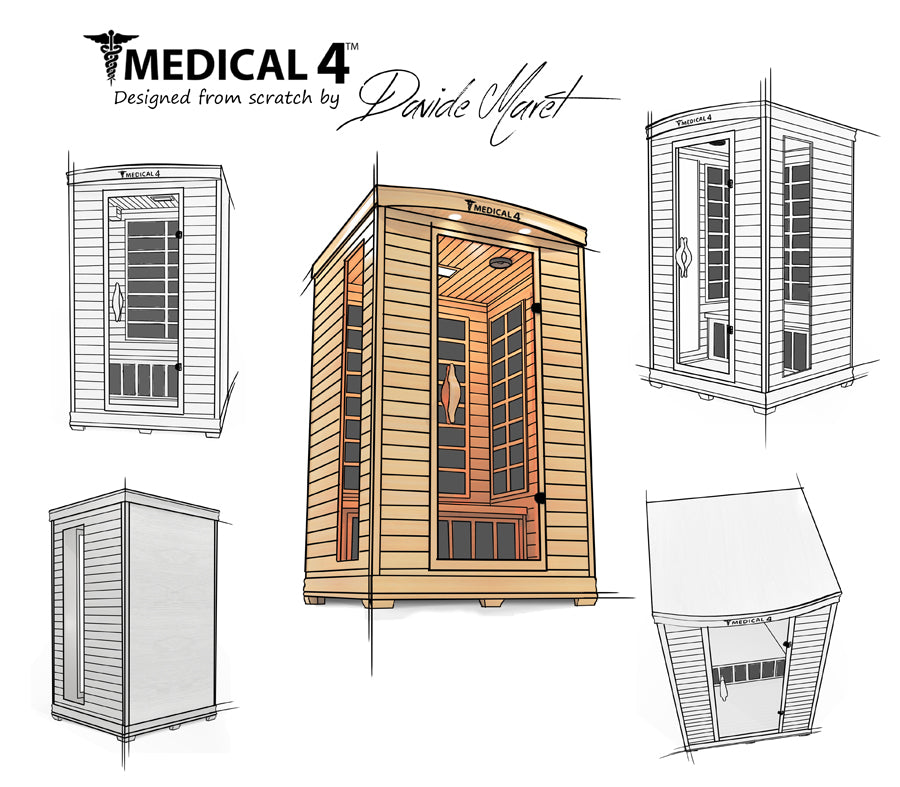 2 Person Home Full Spectrum Infrared Sauna | Medical 4™ | Saunas | Wiccan Center