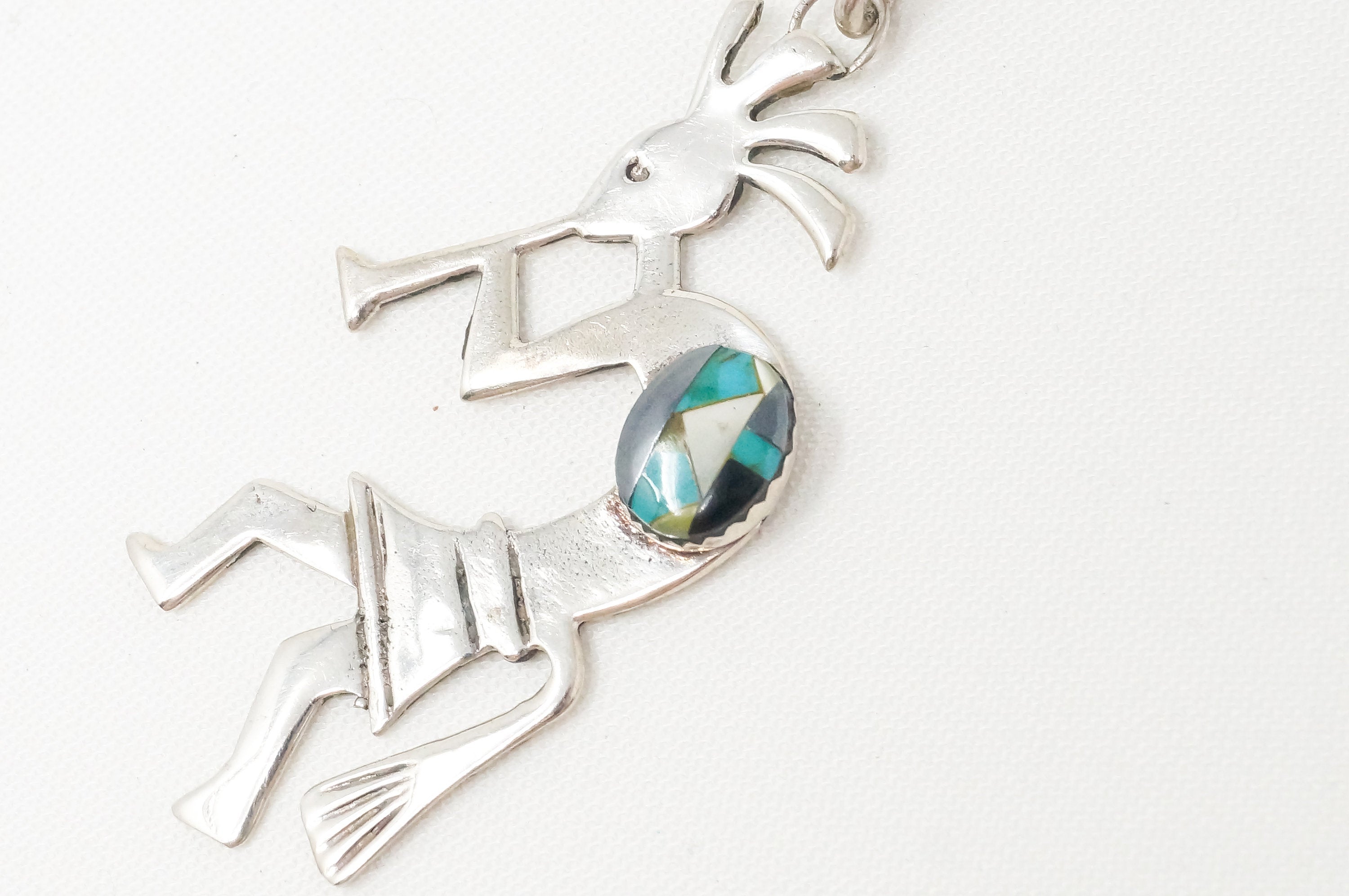 Vintage Native America Darrel Morgan Kokopelli Sterling Silver Necklace | Jewelry > Necklaces > Pendants | Wiccan Center