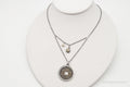 Designer Silpada Brass Chinese Coin Replica Sterling Silver Retired Necklace | Jewelry > Necklaces > Pendants | Wiccan Center