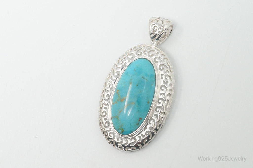 Vintage Desert Rose Trading Co Turquoise Sterling Silver Necklace Pendant | Jewelry > Necklaces > Pendants | Wiccan Center