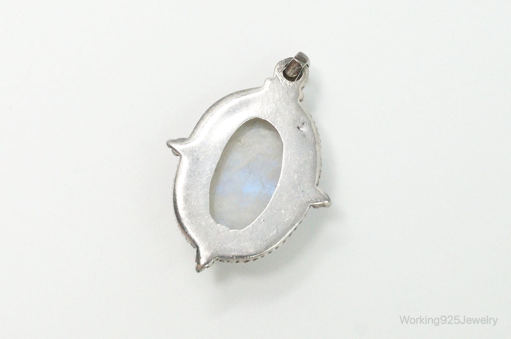 Vintage Moonstone Sterling Silver Southwestern Necklace Pendant | Jewelry > Necklaces > Pendants | Wiccan Center