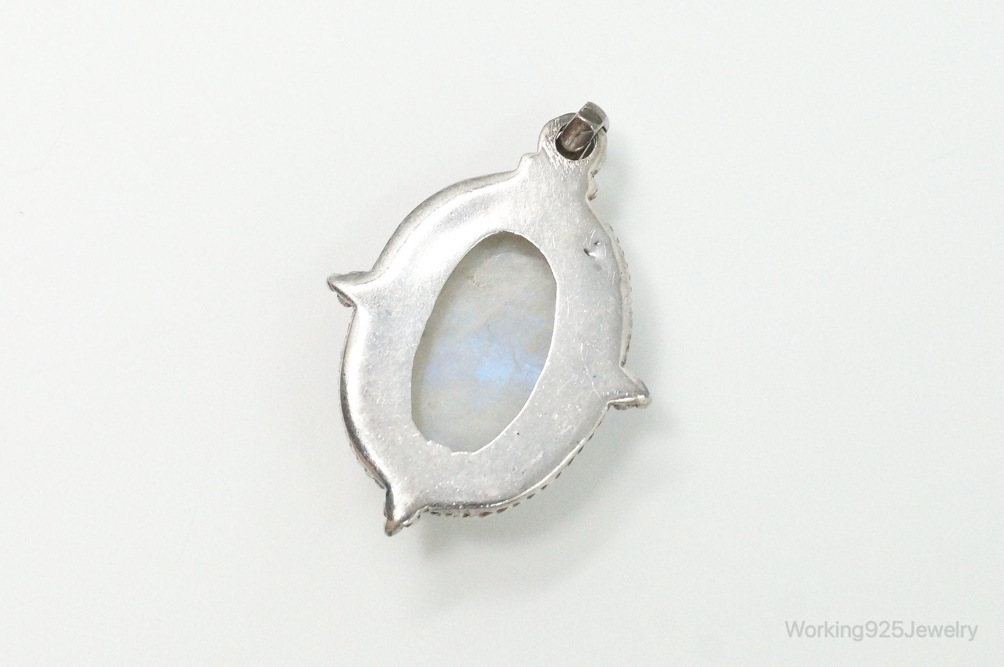 Vintage Moonstone Sterling Silver Southwestern Necklace Pendant | Jewelry > Necklaces > Pendants | Wiccan Center