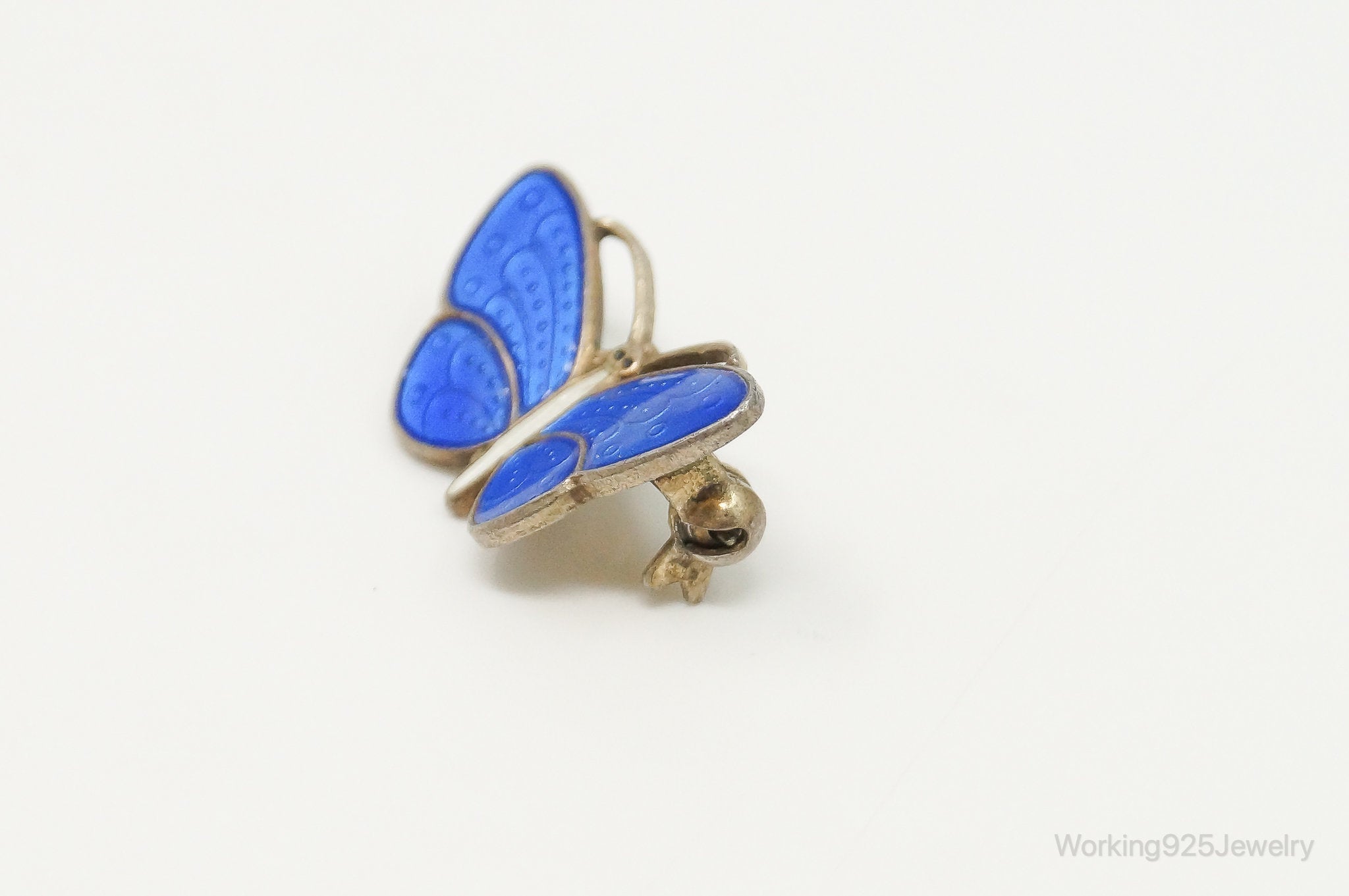VTG Norway Aksel Holmsen Butterfly Enamel Gold Wash Sterling Silver Pin Brooch | Jewelry > Brooches, Pins & Clips | Wiccan Center