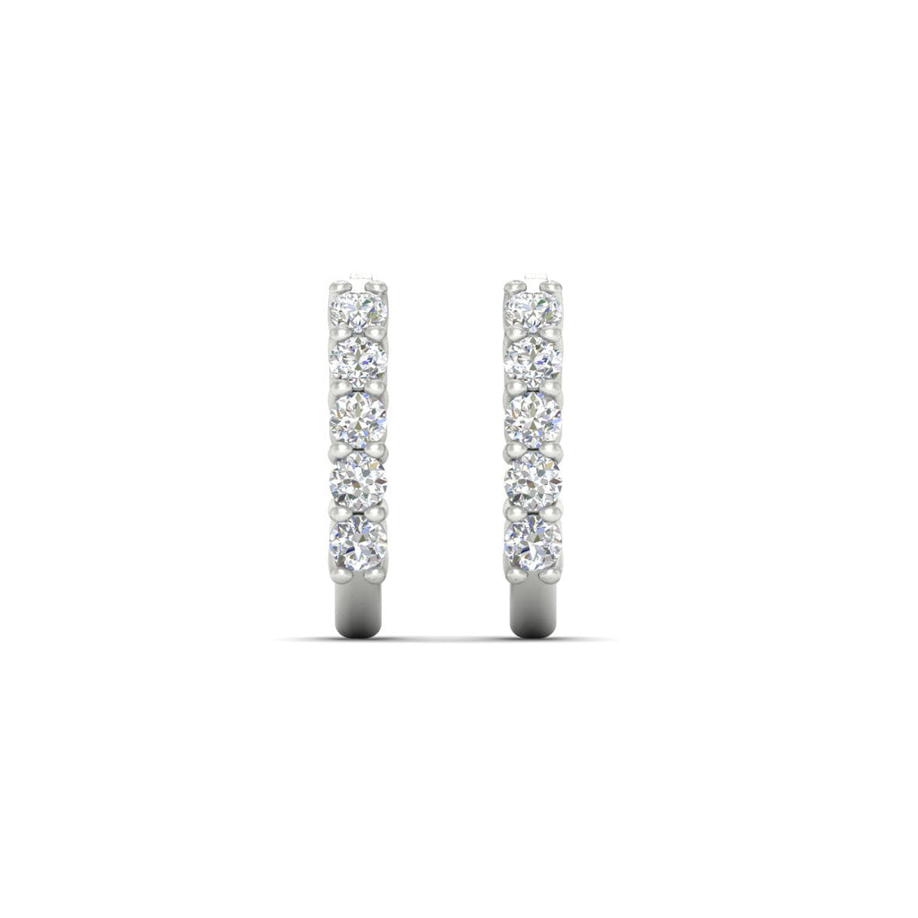 Half Huggie Hoop Earring