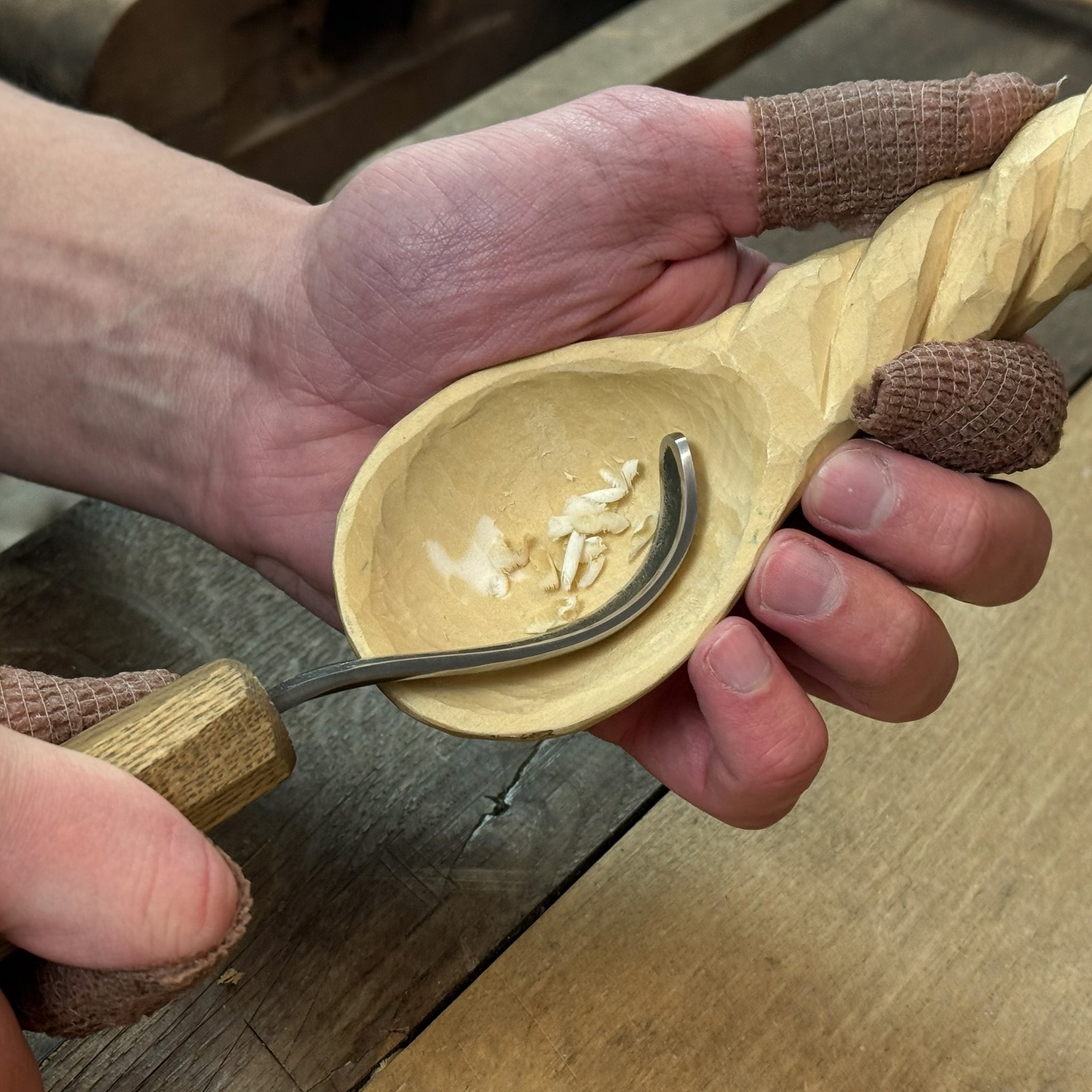 DIY Spoon Carving Kit for Beginners – Hook Knife & Whittling Tools