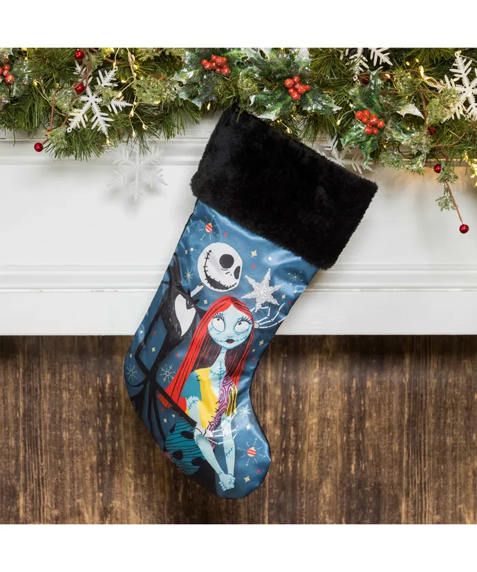 Jack & Sally Nightmare Before Christmas Stocking