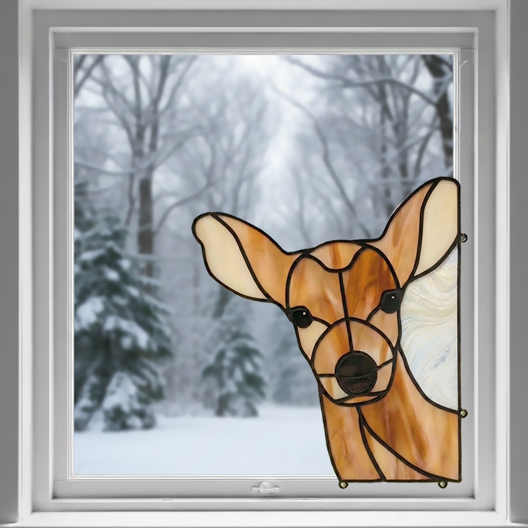 Deer Buddy Stained Glass Pattern | Crafting Patterns & Molds | Wiccan Center