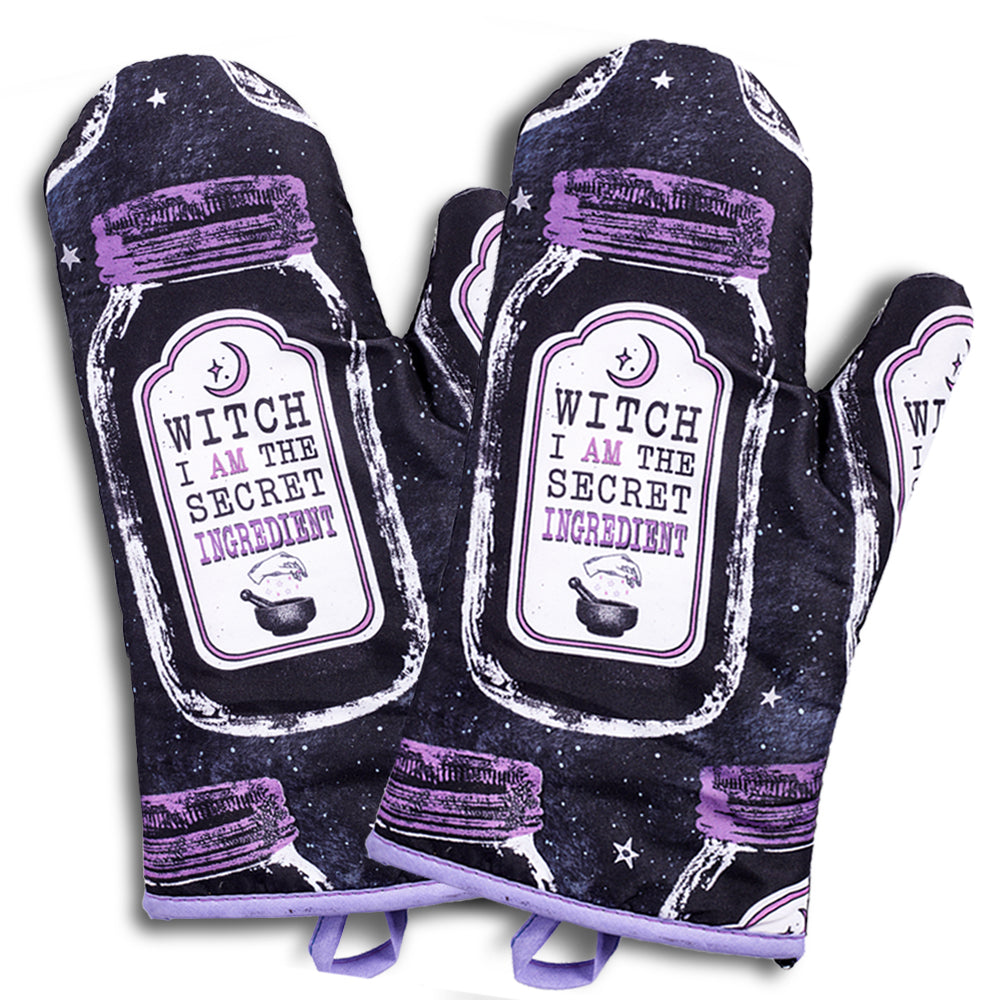 Kitchen Witch Oven Mitt Set | Kitchen | Wiccan Center