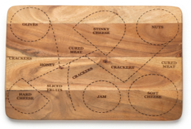 Rectangular Mango Wood Cheese Platter