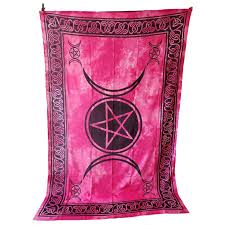 Triple Goddess Rose & Black - Tapestry (72x108) | Tapestry | Wiccan Center