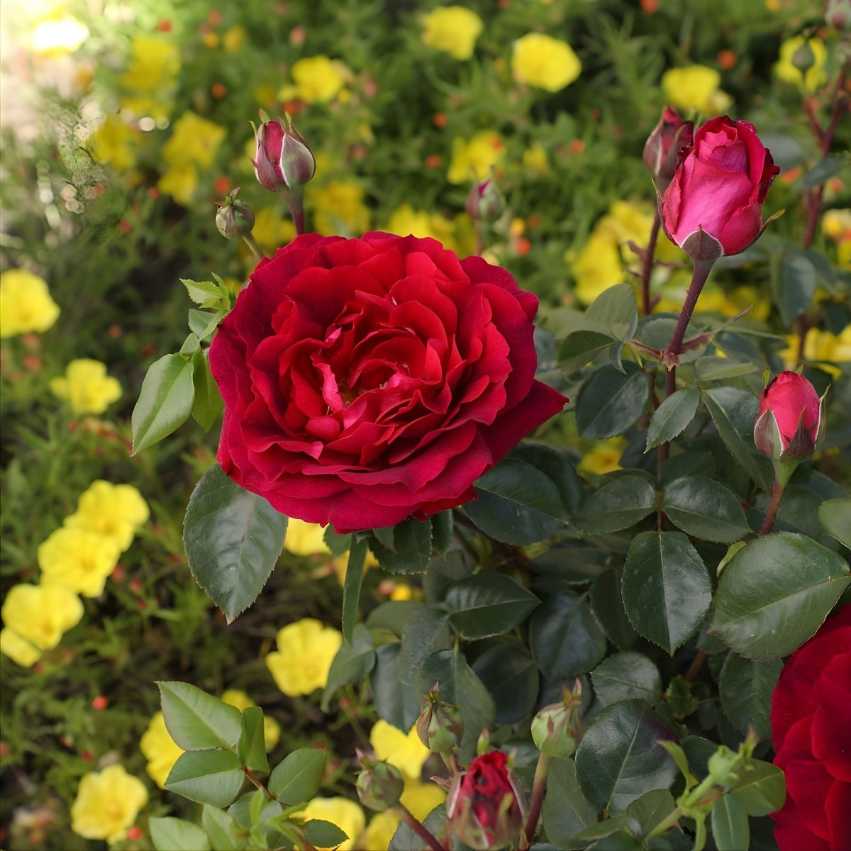 Red True Spirit Rose Bush Live Plant, Garden Rose, Rosa 'True Spirit', Full Sun, Zones 5-10 | Houseplant | Wiccan Center