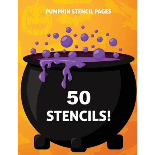 Pumpkin Stencil Pages: 50 Stencils - Paperback | Books | Wiccan Center
