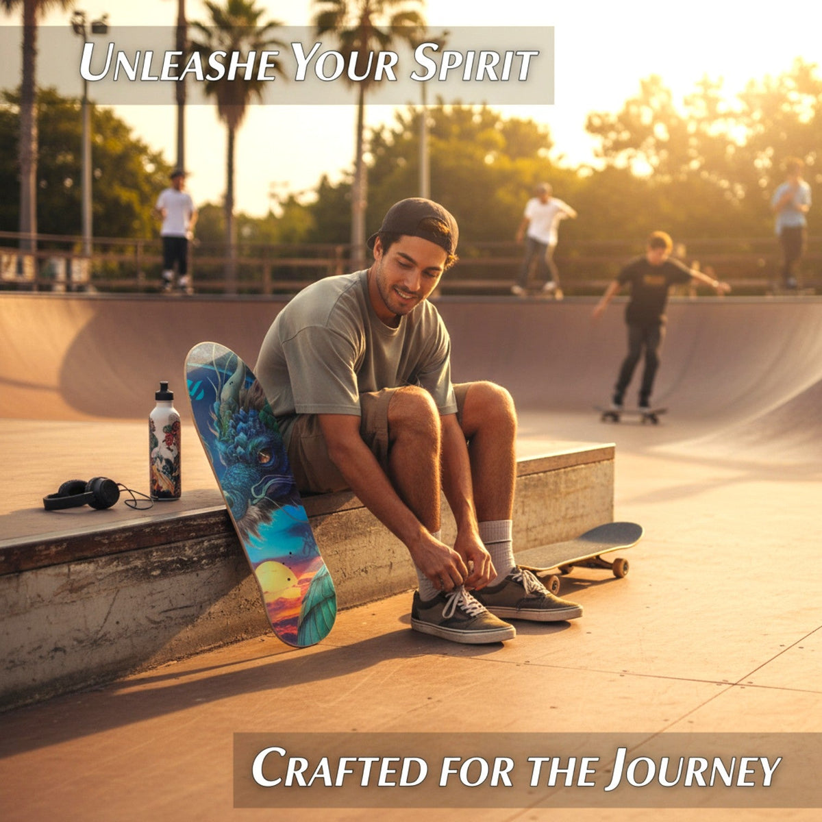 Custom Dragon Power Skateboard – Personalized Dragon Deck | Skateboard | Wiccan Center
