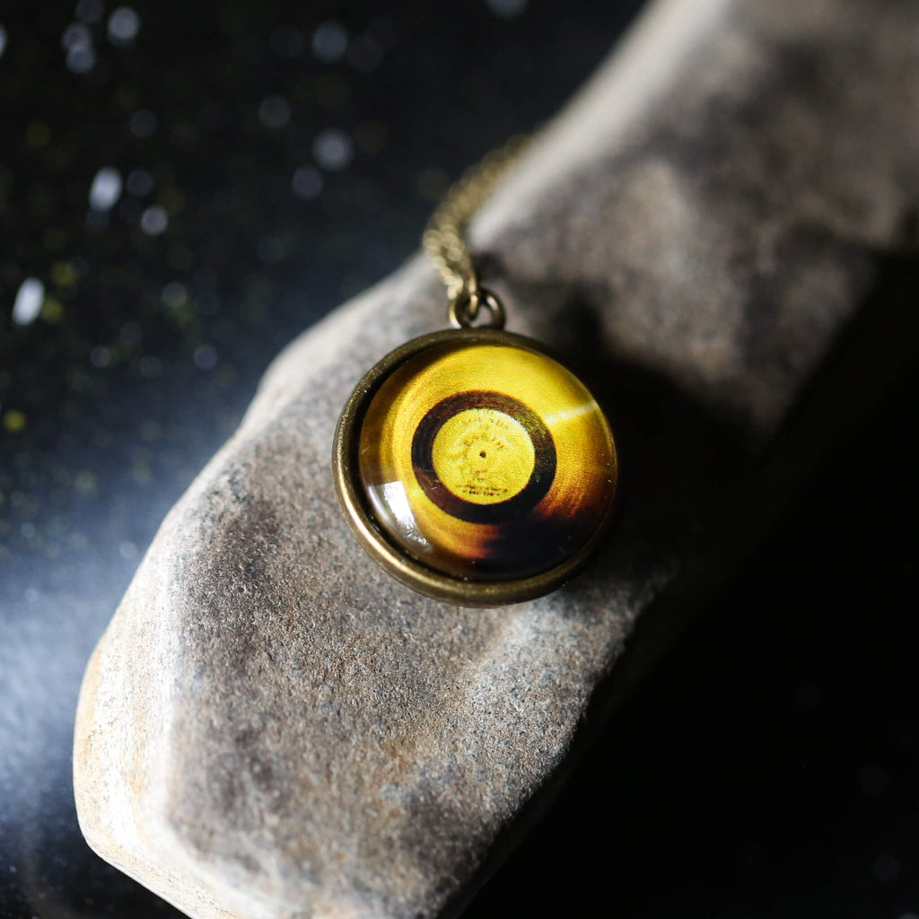 Voyager Golden Record Double-Sided Necklace | Necklace | Wiccan Center