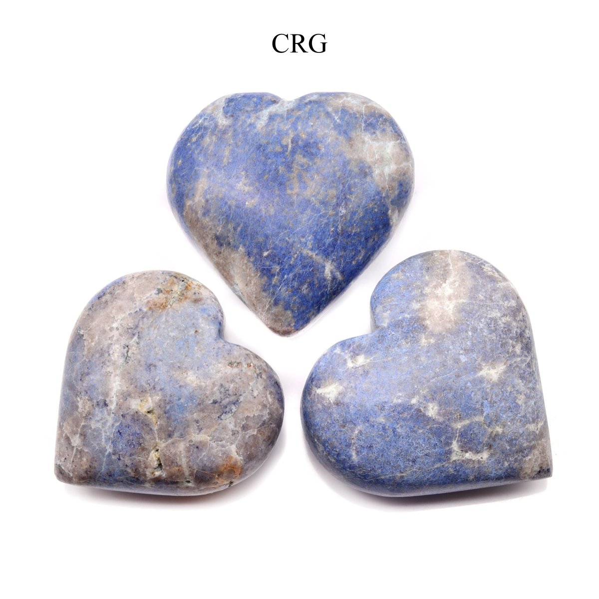 Dumortierite Puffy Heart (1 Piece) Size 50 to 60 mm Polished Crystal Gemstone