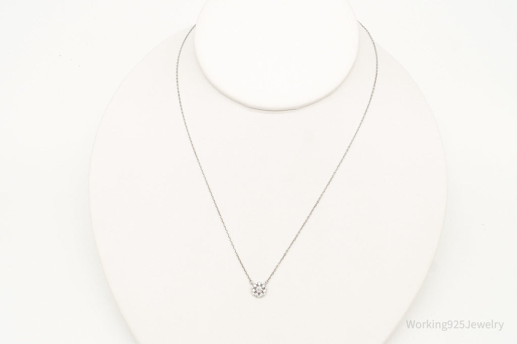Vintage Cubic Zirconia Sterling Silver Necklace | Jewelry > Necklaces > Pendants | Wiccan Center