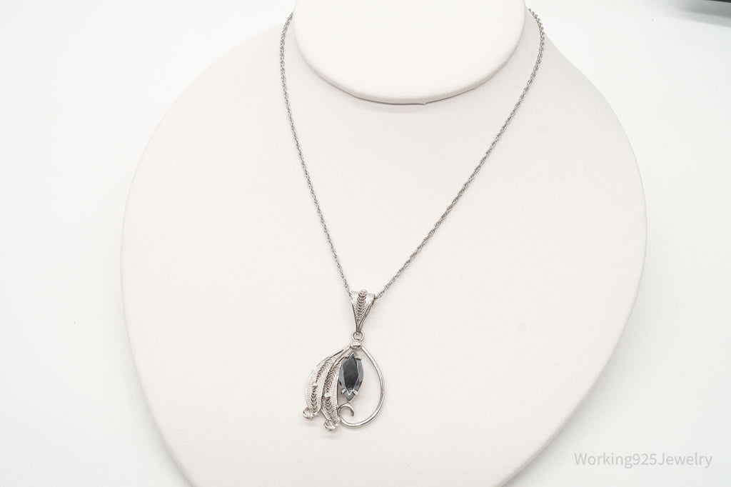 Vintage Designer Sorrento Hematite Filigree Sterling Silver Necklace | Jewelry > Necklaces > Pendants | Wiccan Center