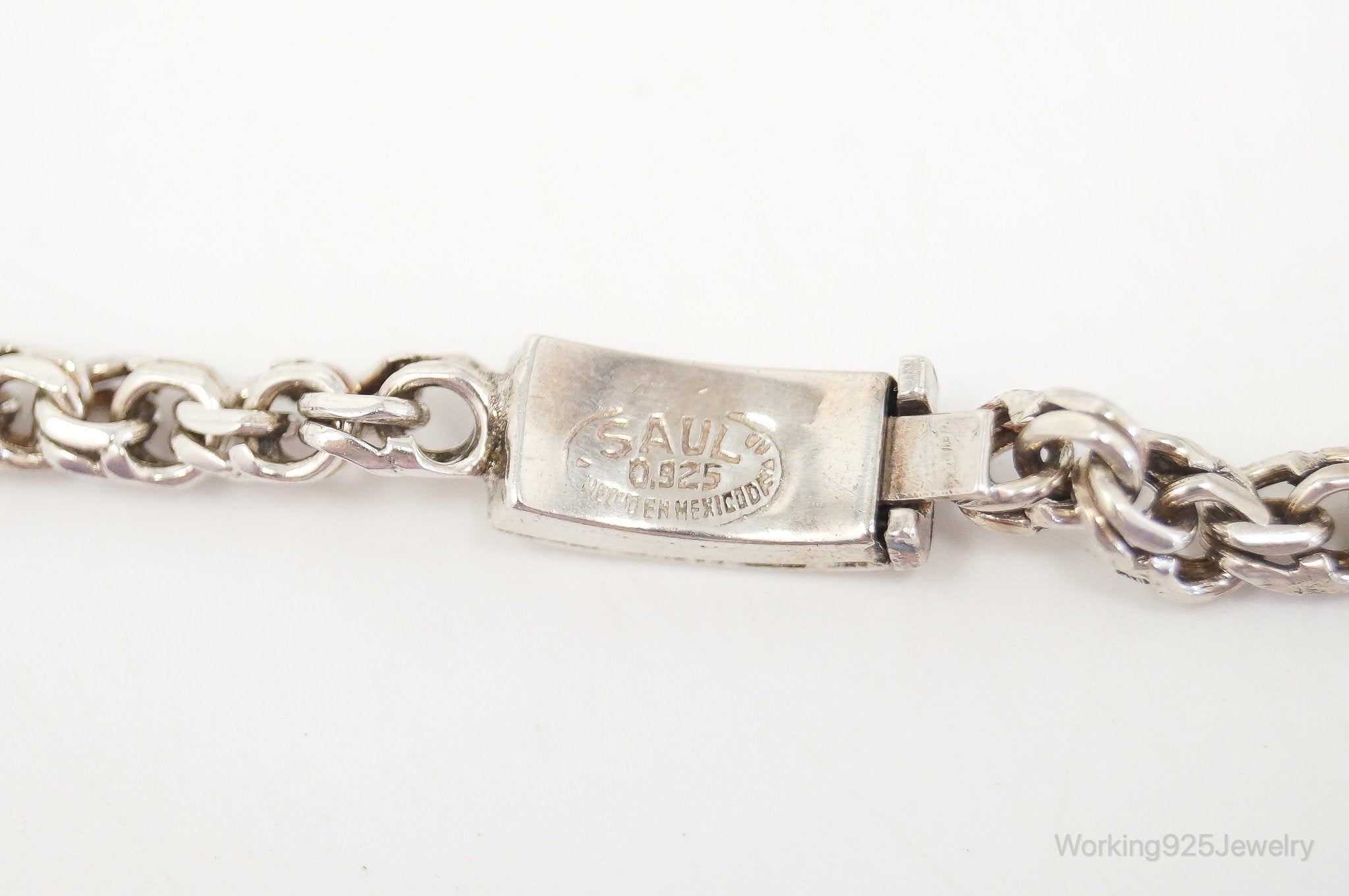 Vintage Mexico Modernist Designer SAUL Sterling Silver Chain Necklace | Jewelry > Necklaces > Pendants | Wiccan Center