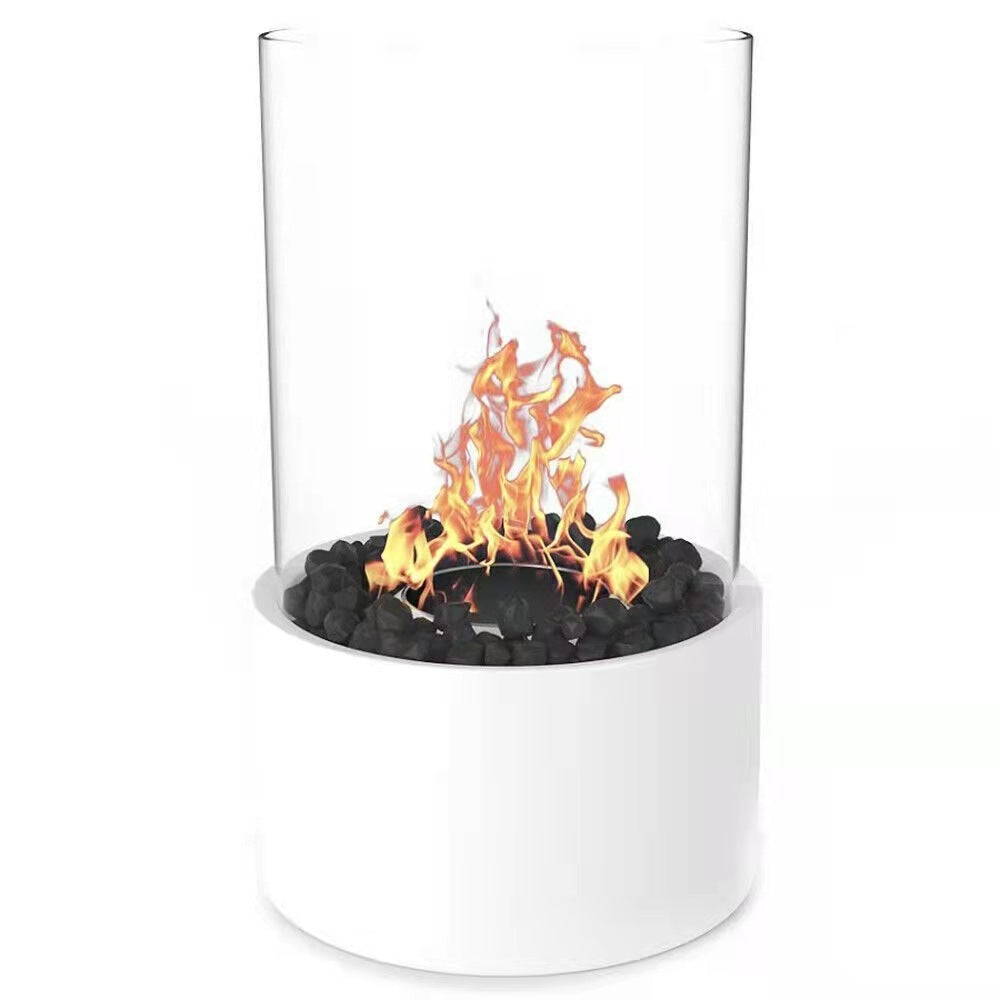 Tabletop Fire Pit Concrete Rubbing Alcohol Indoor Fire Bowl Mini Fireplace Outdoor Decor Portable Table Top Chiminea Meditation Isopropyl | 0 | Wiccan Center