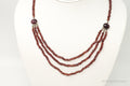 Vintage Garnet Bali Style Bead Strand Sterling Silver Necklace | Jewelry > Necklaces > Pendants | Wiccan Center