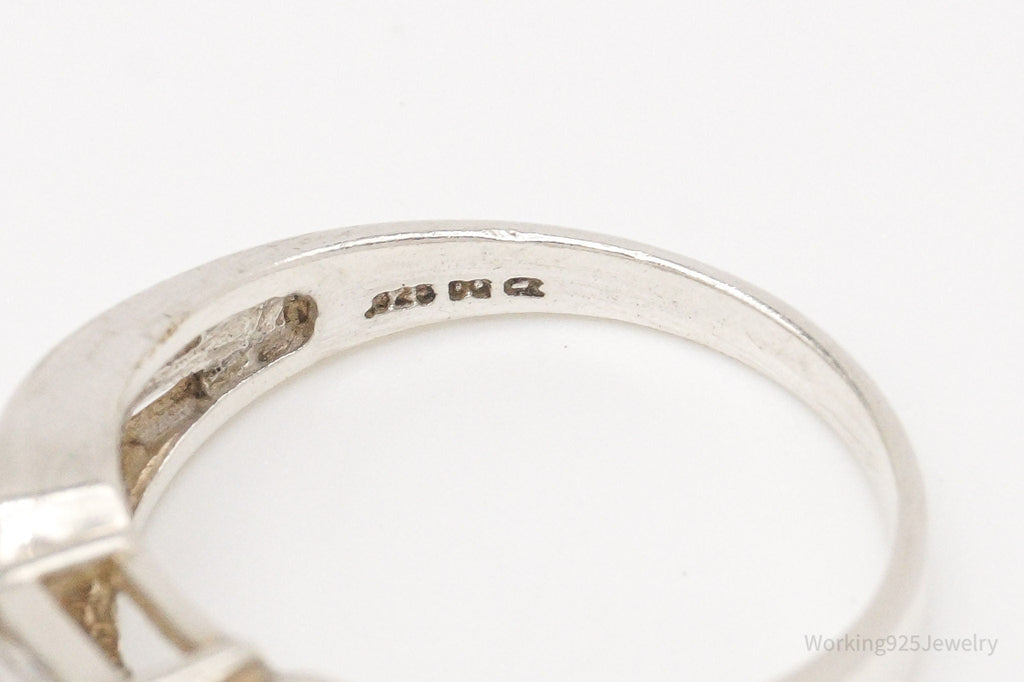 Vintage Cubic Zirconia Sterling Silver Ring - Size 9.75 | Jewelry > Rings | Wiccan Center
