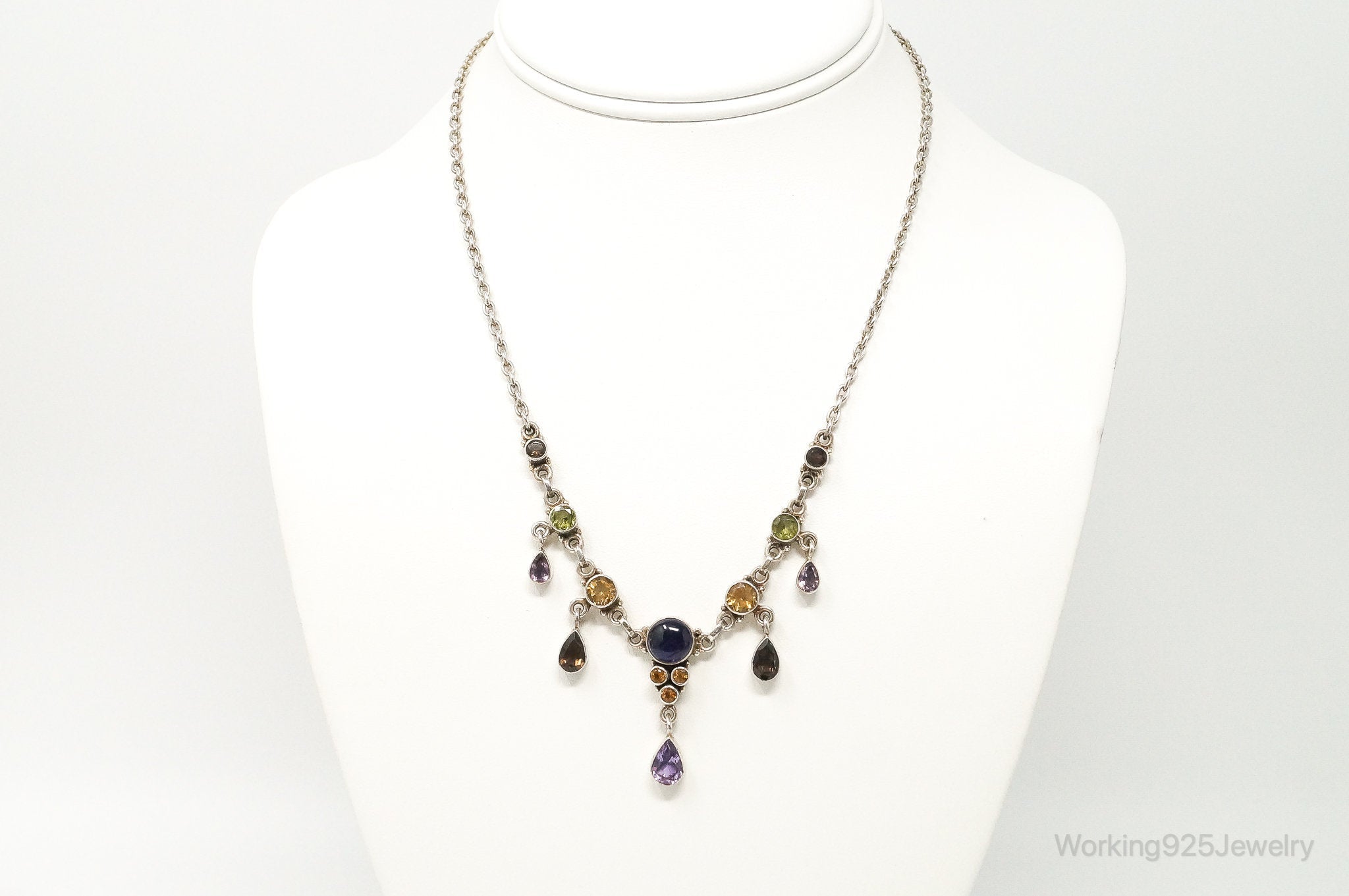 Vintage Designer Nicky Butler Multi Gem Sterling Silver Necklace | Jewelry > Necklaces > Pendants | Wiccan Center