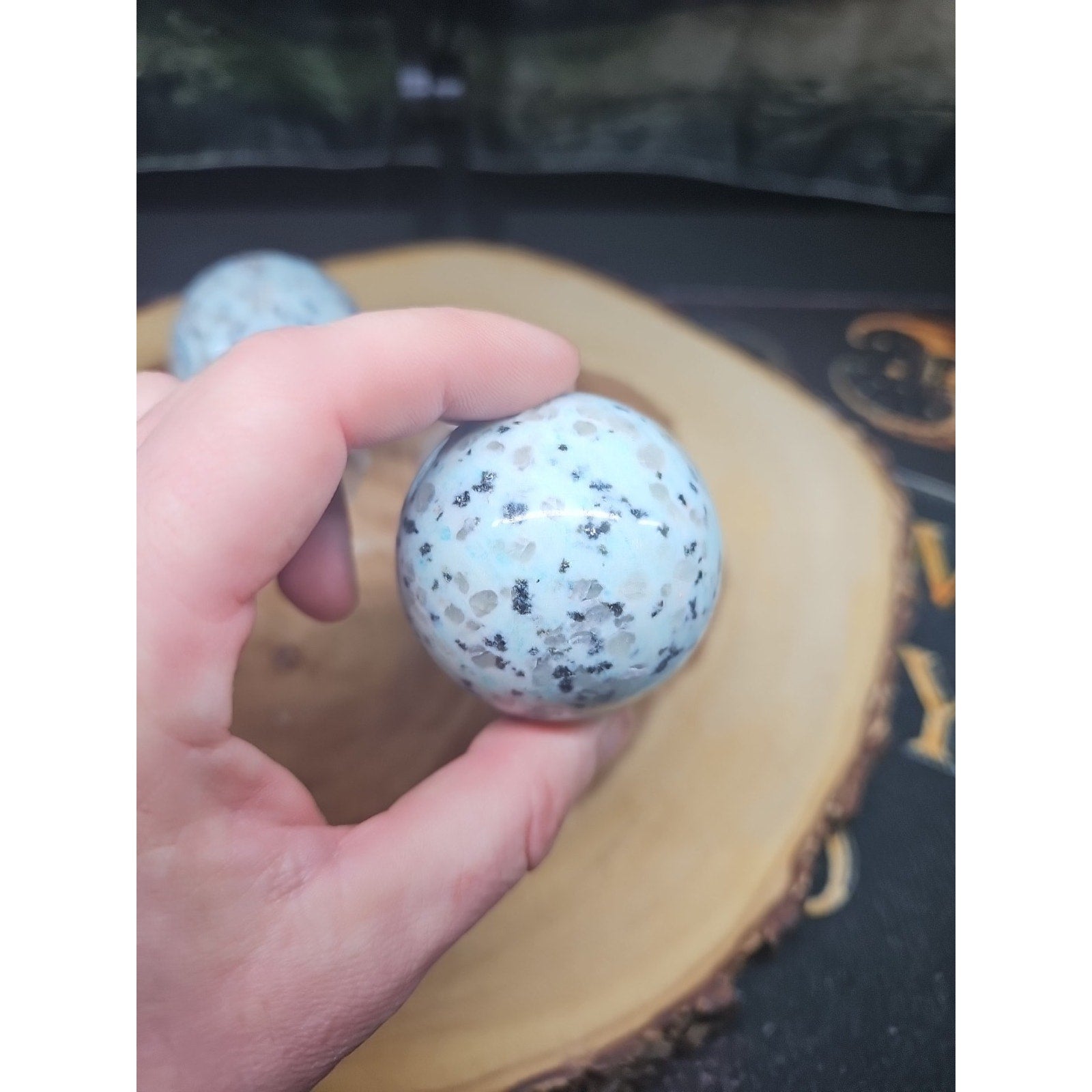 2Pcs A Set Of Natural Quartz Crystal Jasper Sphere Ball Polished 50-60mm &stand | Crystal Spheres & Eggs | Wiccan Center