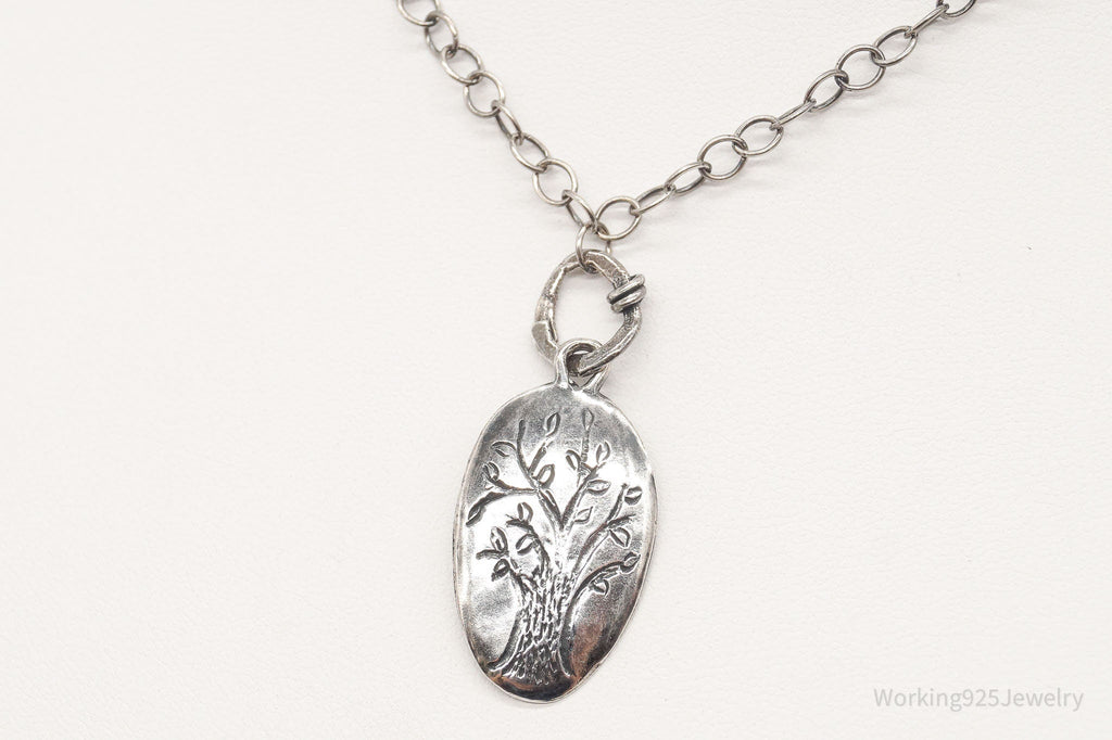 Vintage Designer Silpada Retired Family Tree Sterling Silver Necklace - 18" | Jewelry > Necklaces > Pendants | Wiccan Center