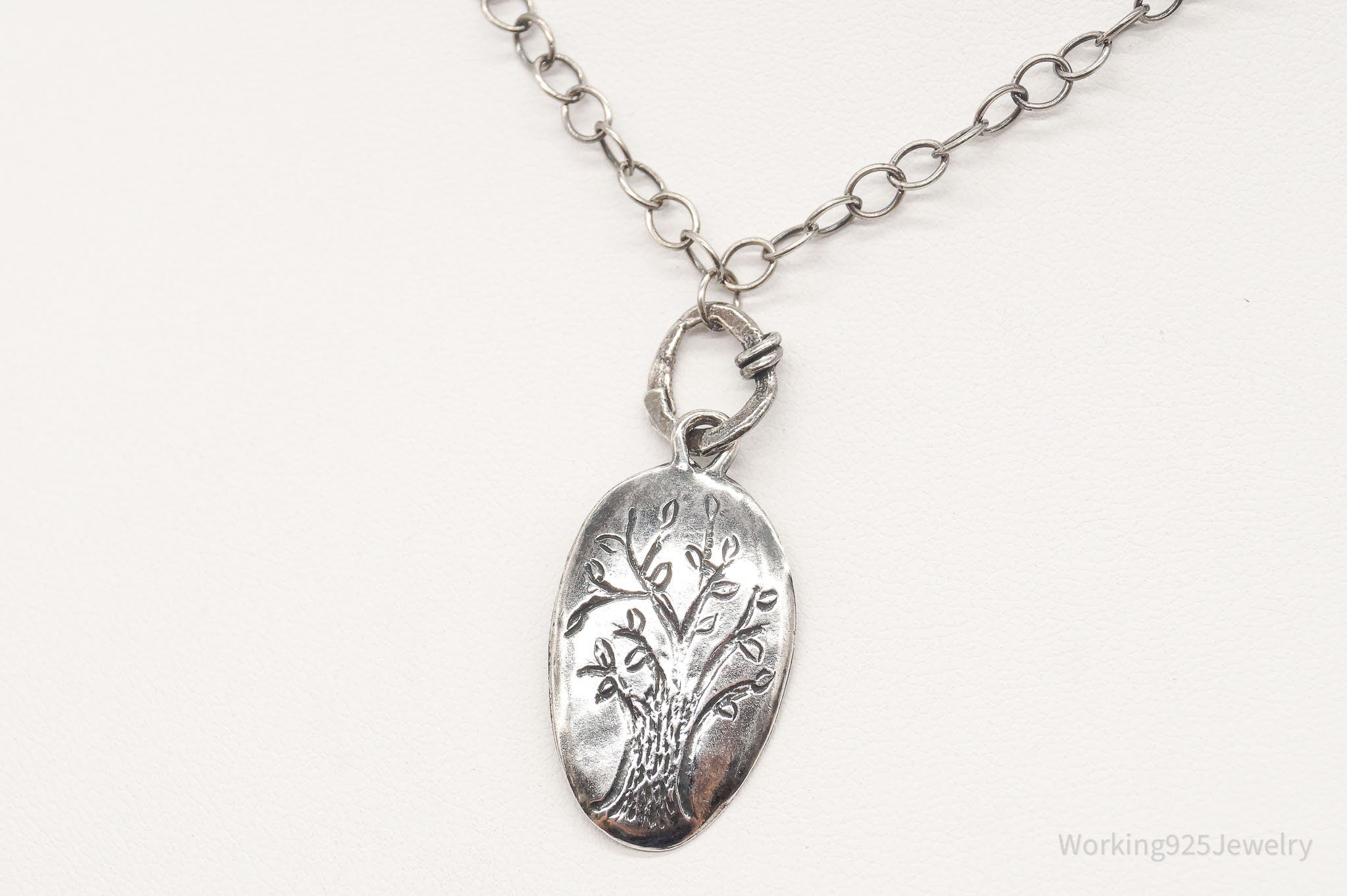 Vintage Designer Silpada Retired Family Tree Sterling Silver Necklace - 18" | Jewelry > Necklaces > Pendants | Wiccan Center