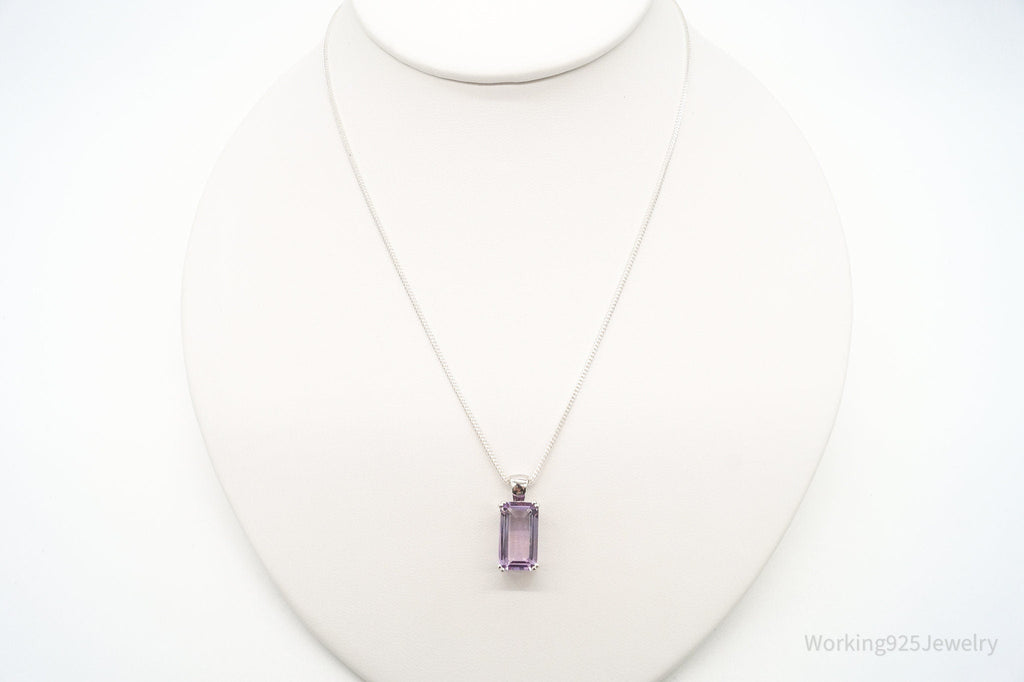 Vintage Amethyst Sterling Silver Adjustable Chain Necklace | Jewelry > Necklaces > Pendants | Wiccan Center