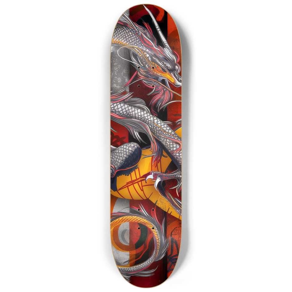 2 Skateboard Series Art - Dragon Love | Skateboard | Wiccan Center